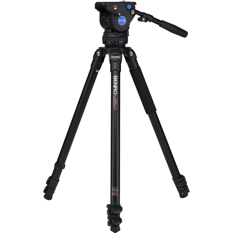 BENRO A373FBV4H Kit trépied vidéo aluminium Single Tube Serie 3 + rotule vidéo BV4H