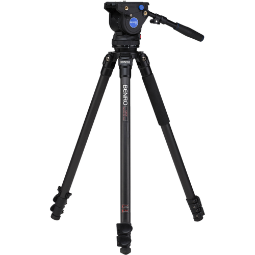 BENRO C373FBV4H Kit trépied vidéo carbone Single Tube Serie 3 + rotule BV4