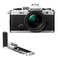OM SYSTEM OM-3 Silver + 12-45 mm f/4 PRO ED + Grip Leofoto