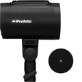 Gros plan sur la molette de réglage et l'écran du Profoto A2 Connect Kit pour Sony
